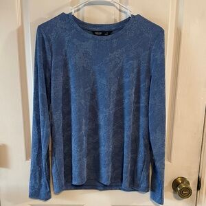 Simply Vera Vera Wang Blue Long Sleeve Top